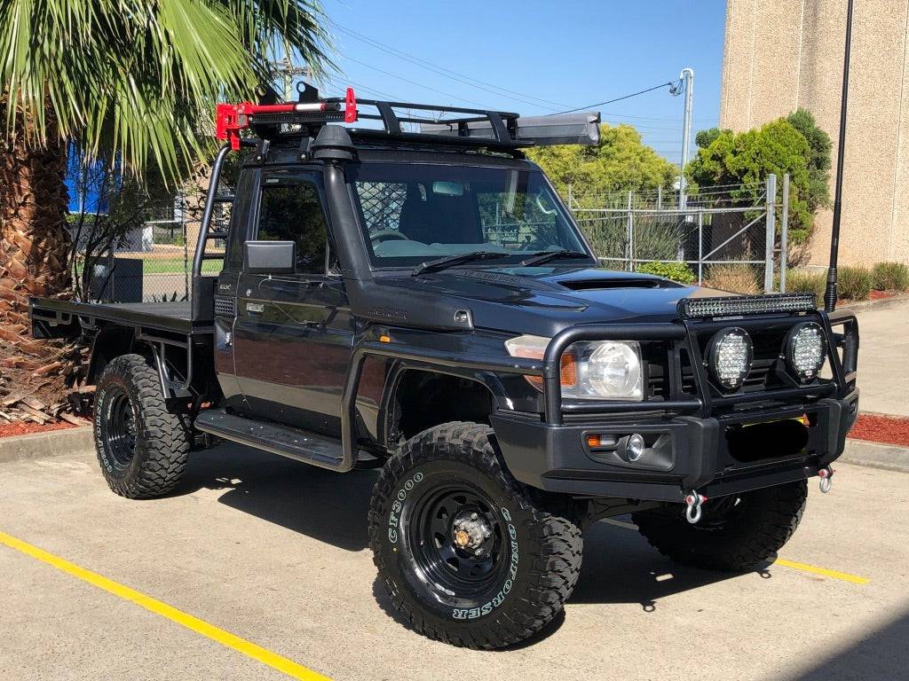 Fixed Mount Side Steps + Brush-Bars Suitable For Toyota Land Cruiser 79 Series 2007-2016 (Single  Cab) - Image 13