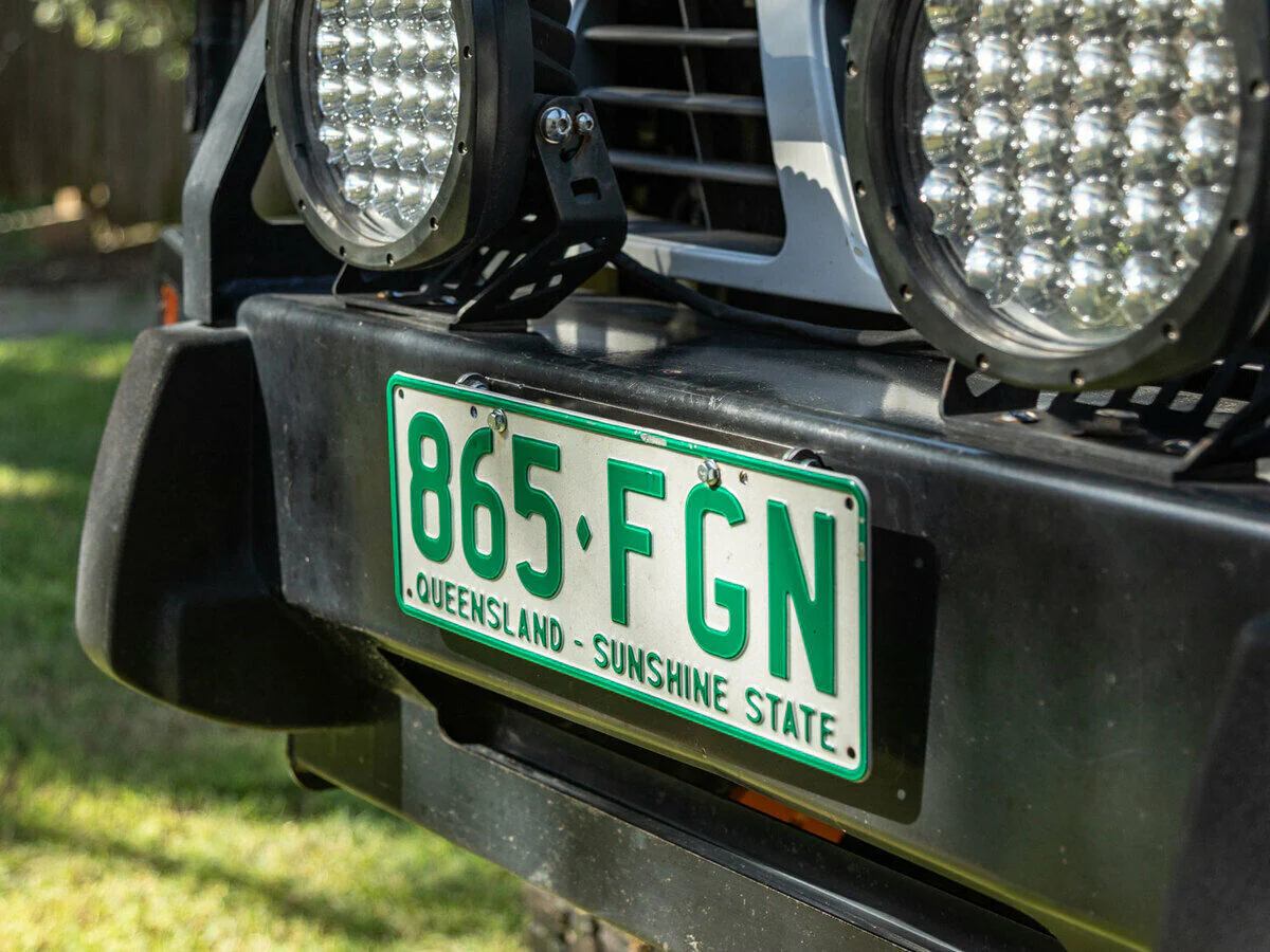FLIP-UP Winch License Number Flip Plate Mount Bracket - Image 6