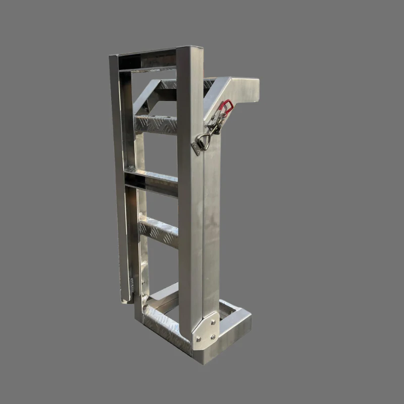 Foldable Down Rear Canopy Ladder Rack Raw - Image 24
