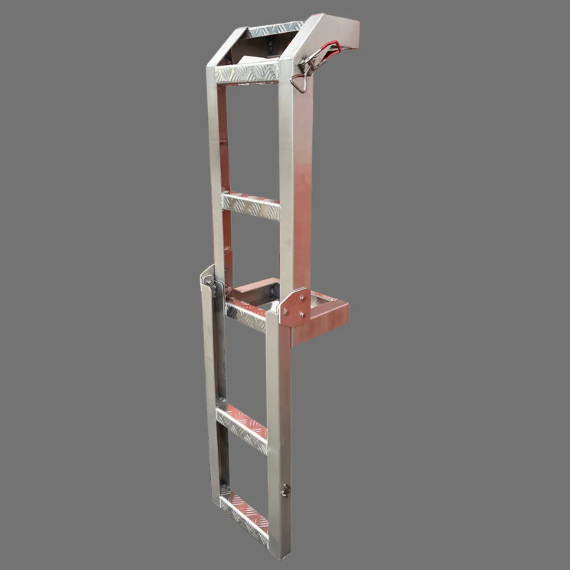 Foldable Down Rear Canopy Ladder Rack Raw - Image 28