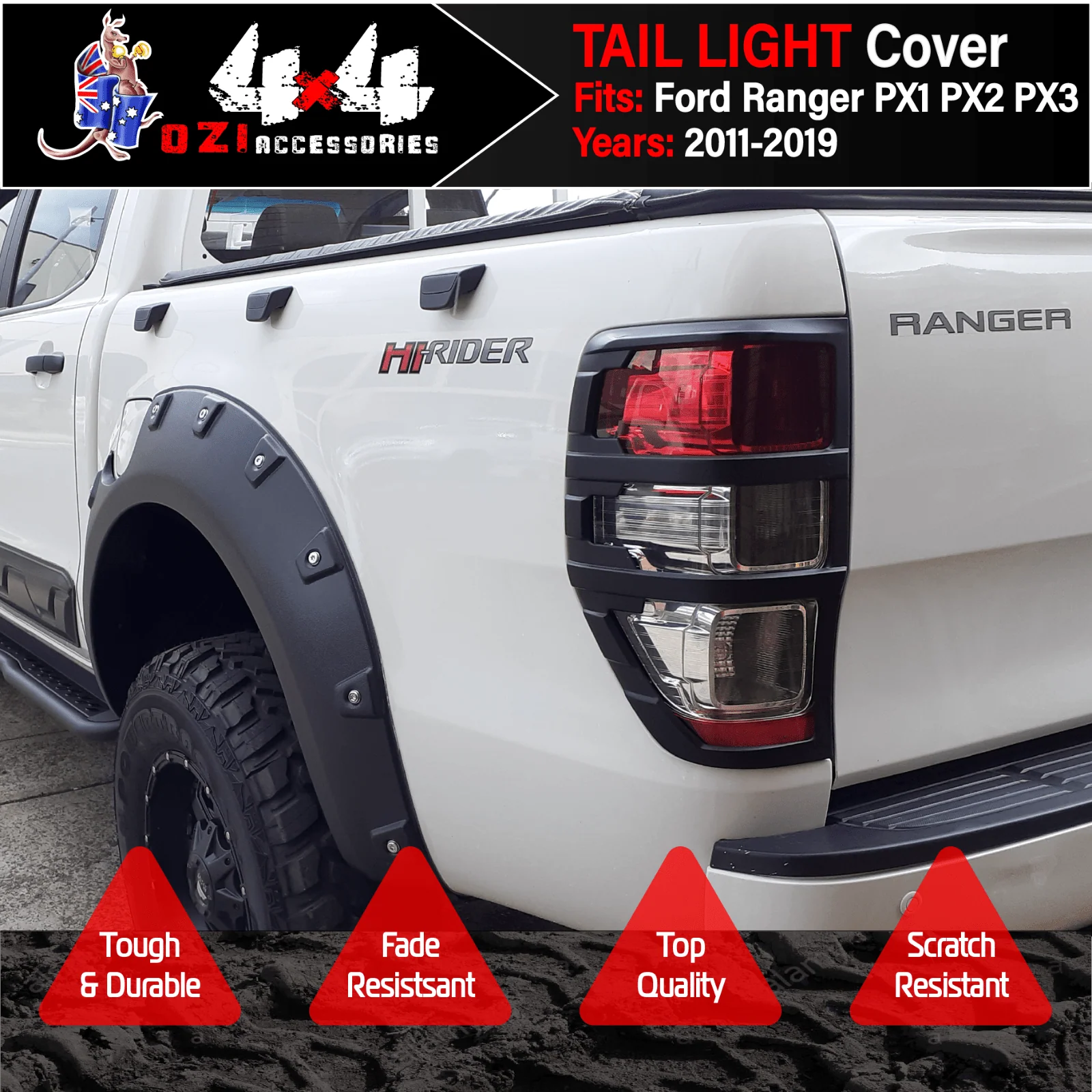 Tail Light Trim Cover Suitable For Ford Ranger PX1,2,3 - Image 4