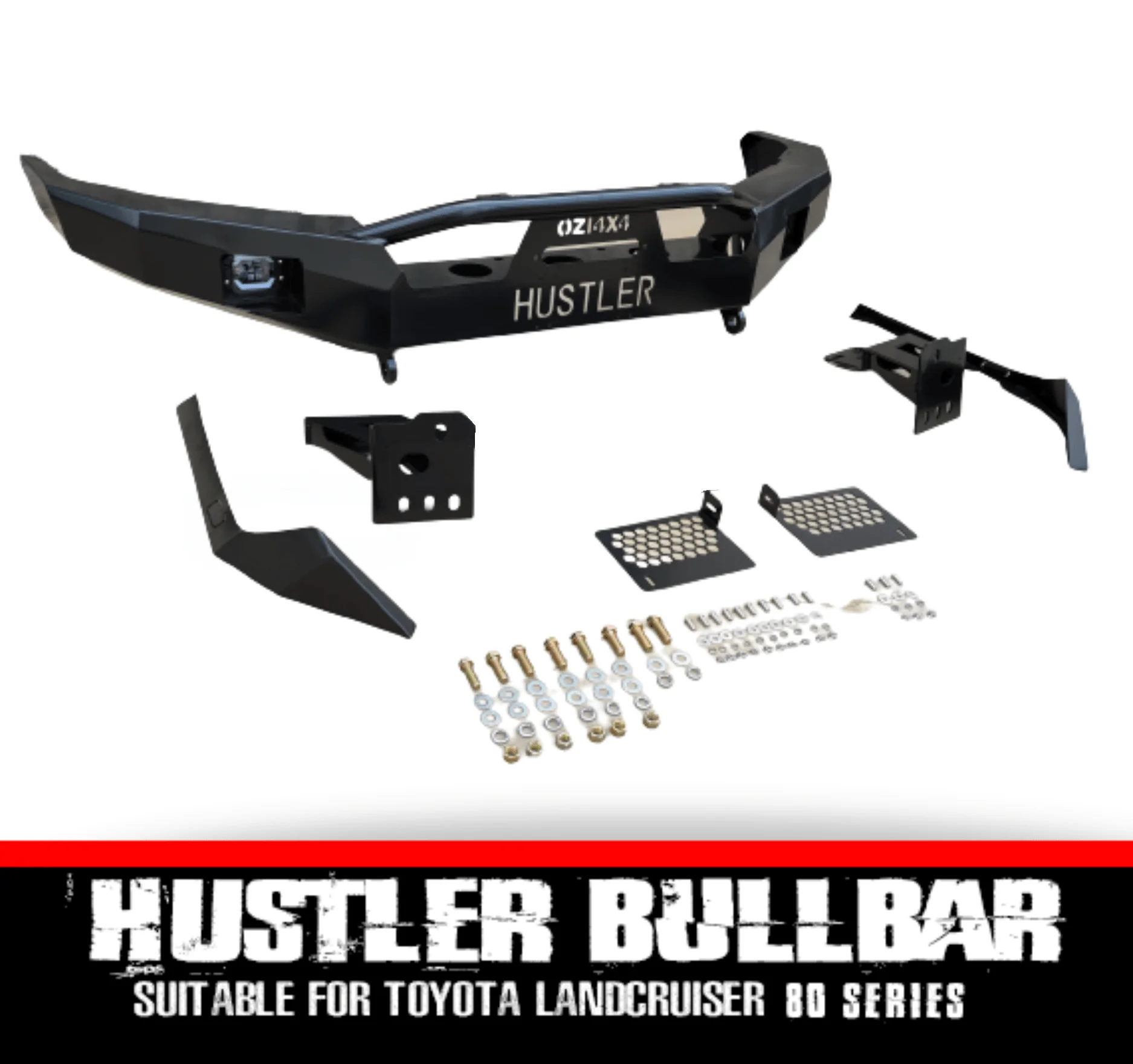 Hustler Bullbar GEN 2 Suitable For Toyota Land Cruiser 80 Series - Image 3