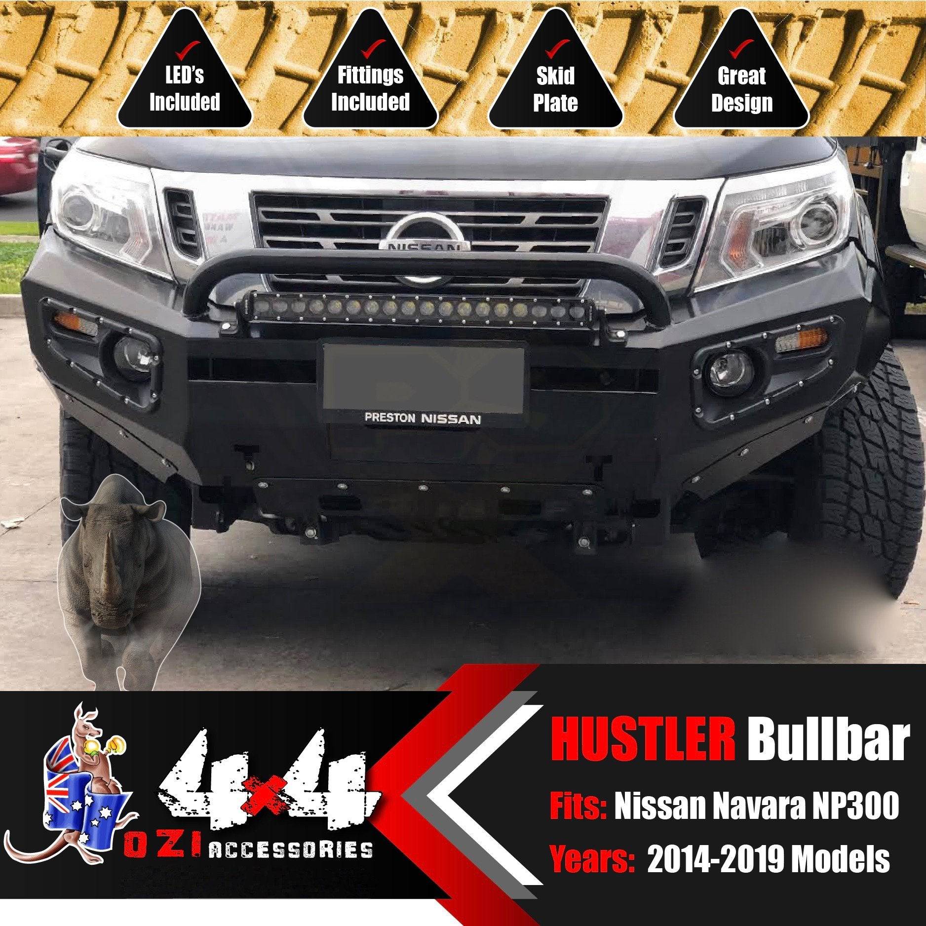 Commercial Hustler Bullbar Suits Nissan NP300 2015-2020 - Image 11