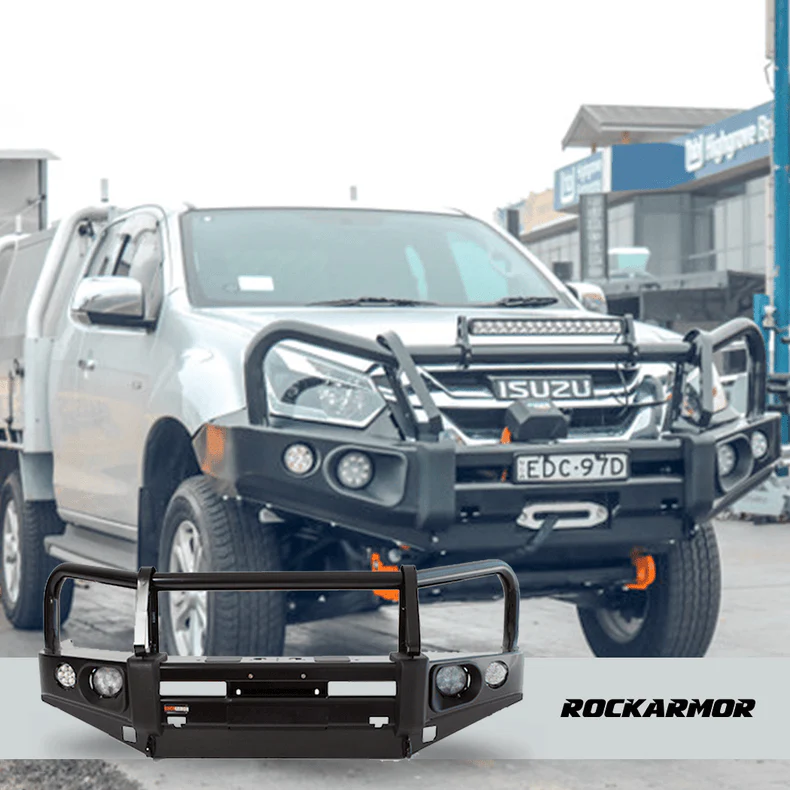 Isuzu DMAX Touring Pack Suits: DMAX 01/2017 - 07/2020 - Elite Bullbar, Winch, Lights, uhf + Free Fridge - Image 2