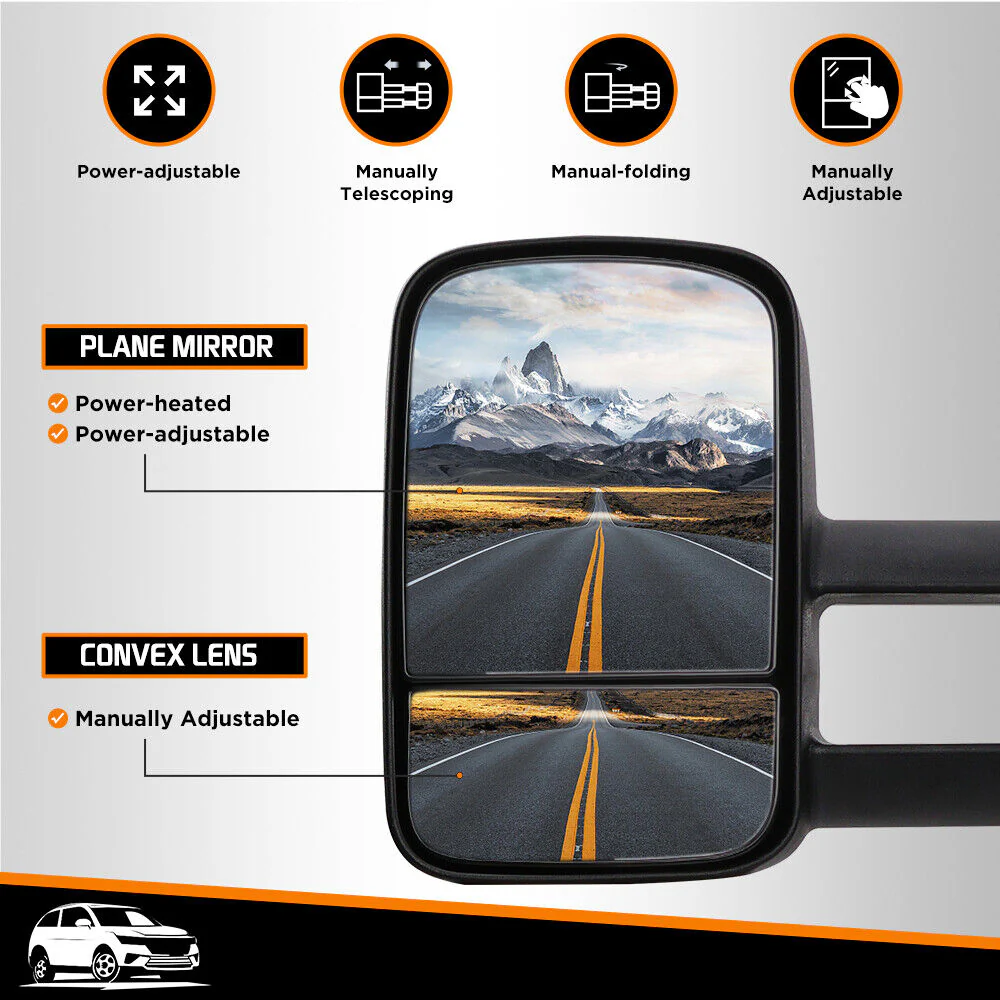 Extendable Towing Mirror Suitable For Toyota Land Cruiser 70 75 76 78 79 Series - Image 35