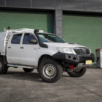 N70 HILUX BULLBAR NO LOOP (04/2005 - 07/2011) ROCKARMOR GT BUMPER - Image 8