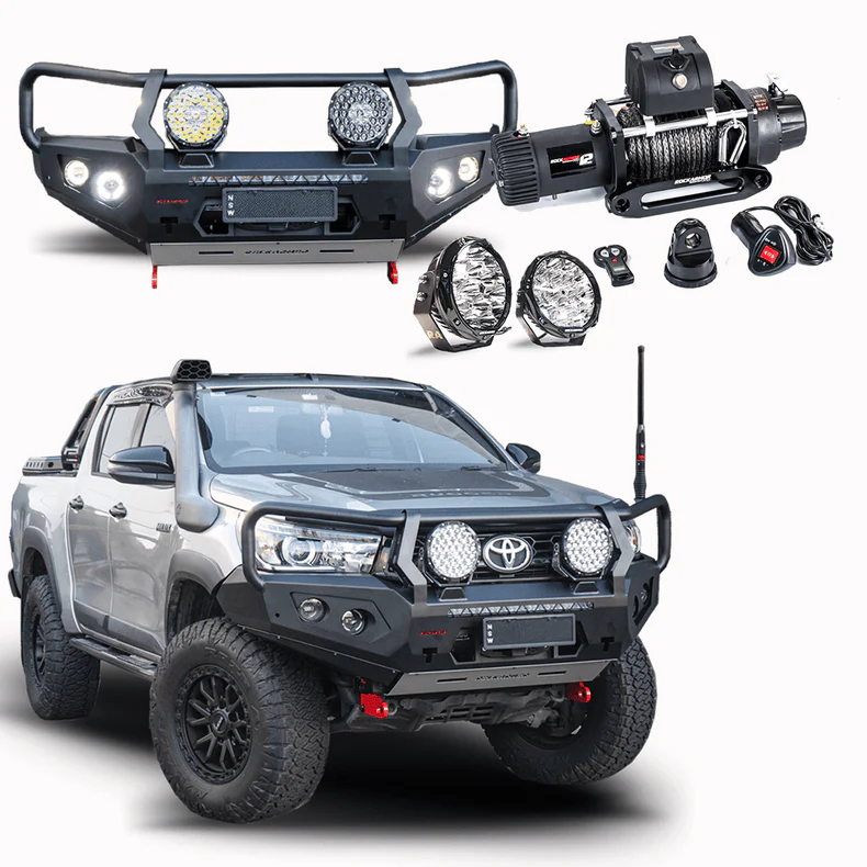 n80 Hilux 2015 - 07/2020 GT Frontal Pack | GT Bullbar, Winch, lights - Image 4