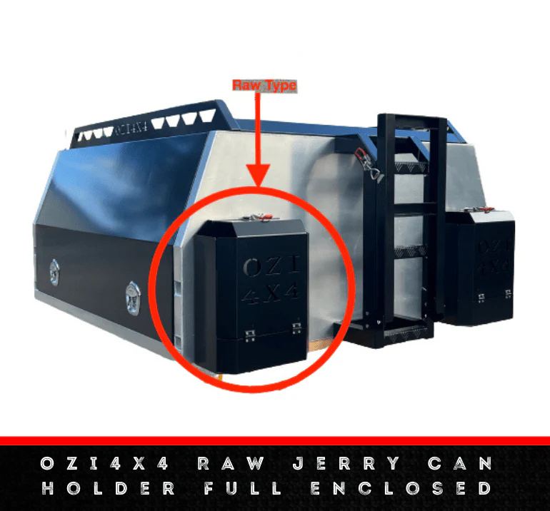 OZI4X4 Raw Jerry Can Holder Full Enclosed - Image 5