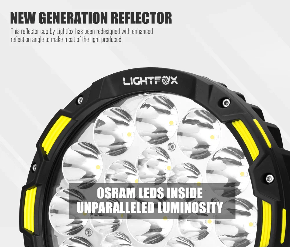 Pair 9inch Osram LED Driving Light + 20" Dual Row LED Light Bar  (Online Only) - Image 9