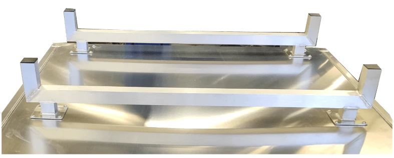 Pair of White Canopy Ladder Rack 1400mm Wide - Image 5