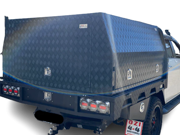 Platinum Edition 1900 Aluminum Tray +Premium 1800 Checker Plate Canopy - Image 3