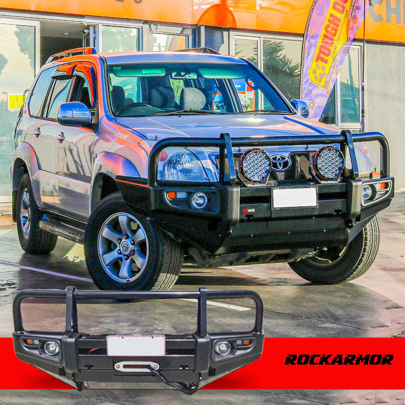 PRADO 120 Touring Pack Suits: Prado 120 - Bullbar, Winch, Lights, uhf + Free Fridge