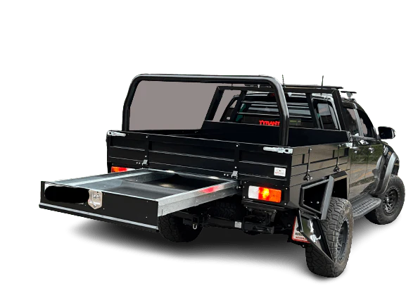 Premium 1900 Aluminum Black Tray + Dog Box Canopy - Image 42