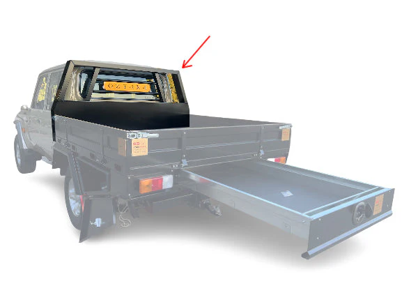 Premium 1900 Aluminium Tray (Head Board) Suitable For Toyota Landcruiser 79 Series - Image 11