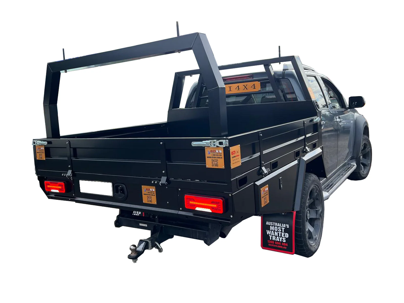 Premium 1900 Aluminium Tray Includes Water Tank Dual Cab Black - Image 8