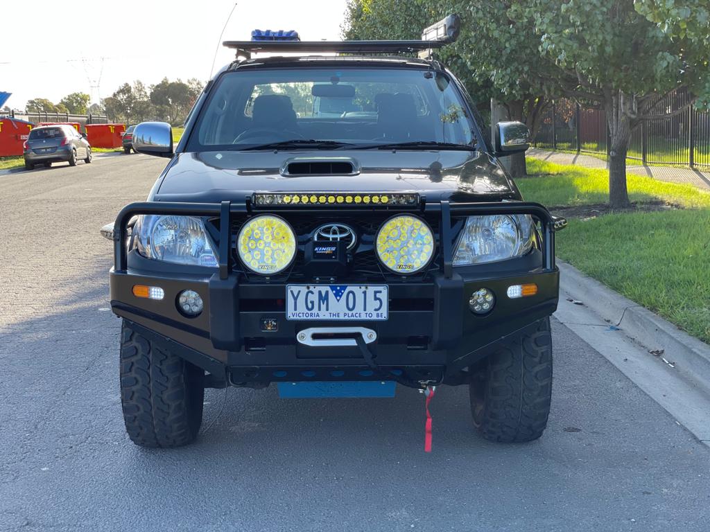 PS4X4 Heavy Duty Deluxe Bull Bar to suit Toyota Hilux N70 2005 – 2011 Steel Bull Bar - Image 4