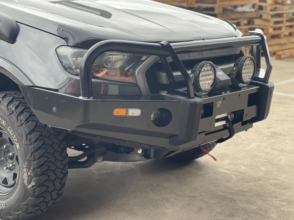 PS4X4 PREMIUM DELUXE BULL BAR 63MM FORD RANGER 2015 – 2021 MK2 MK3 ADR APPROVED TECHPACK - Image 4
