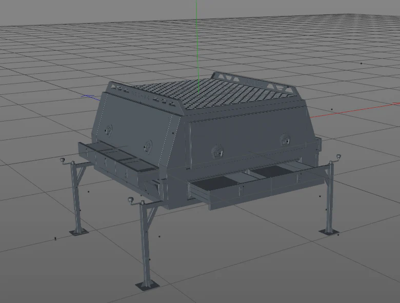 Raw Delta 1800 Builders Compartment Canopy - Image 79