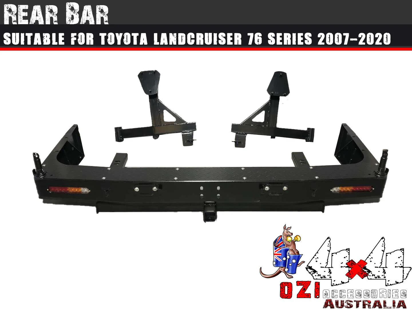 Rear Bar Dual Wheel Carrier Suitable For Toyota Land Cruiser 76 Series 2007+ - Image 9