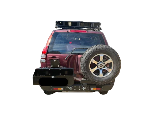 Rear Bar + Wheel carrier Suitable For Toyota Prado 120 Series 2003 - 2009 - Image 12