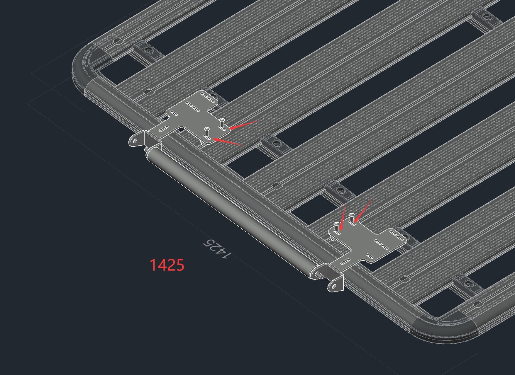 Rear Ladder Roller Suits Aluminium Roof Cage - Image 16