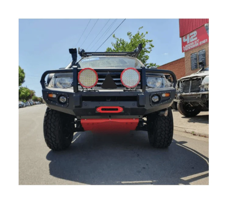 Red 2 Pieces Bash Plate Suits Mitsubishi Triton MN/ML 2006-2015 - Image 2