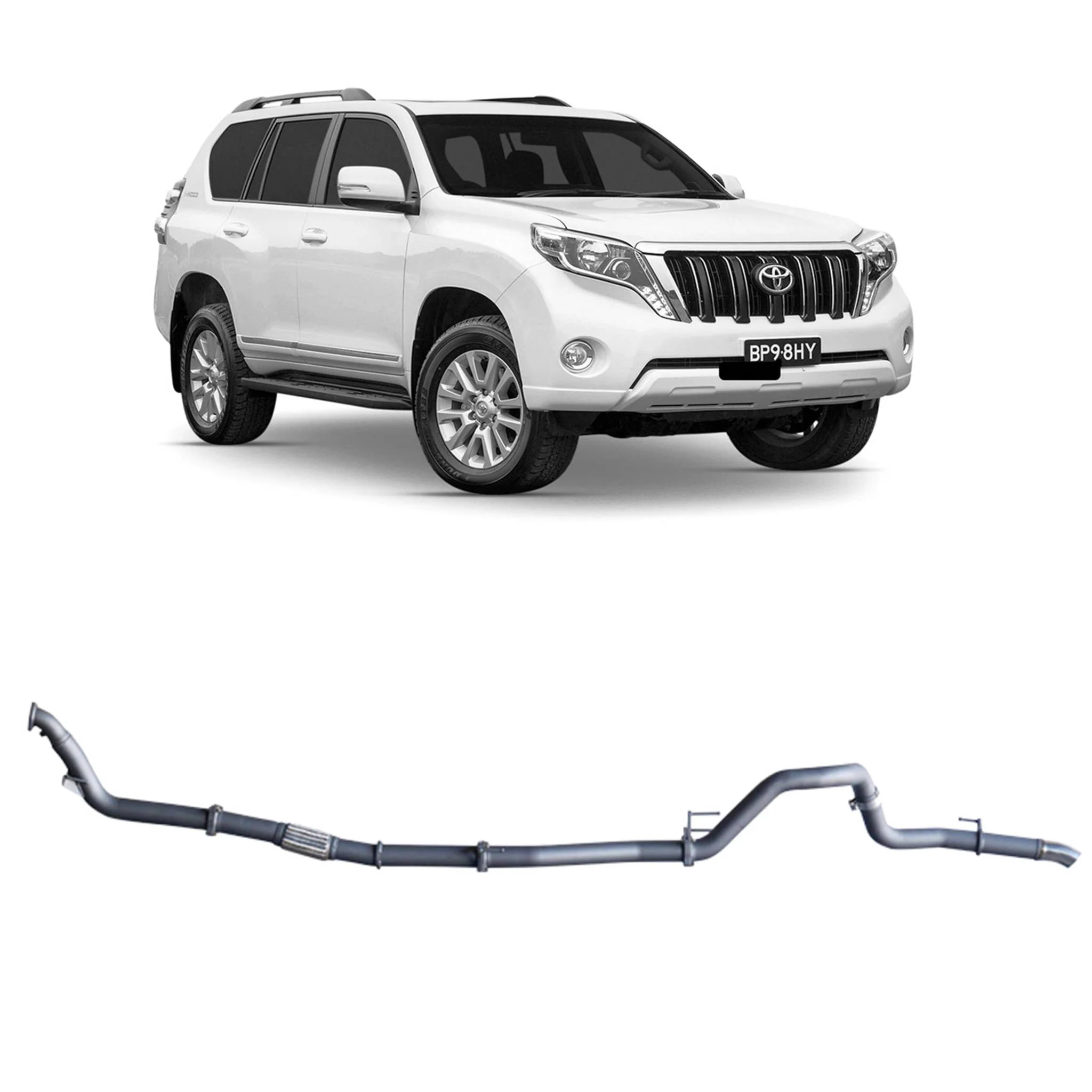 Redback Extreme Duty Exhaust for Toyota Prado 120/150 Series 1KD-FTV (11/2006 - 07/2015) - Image 6