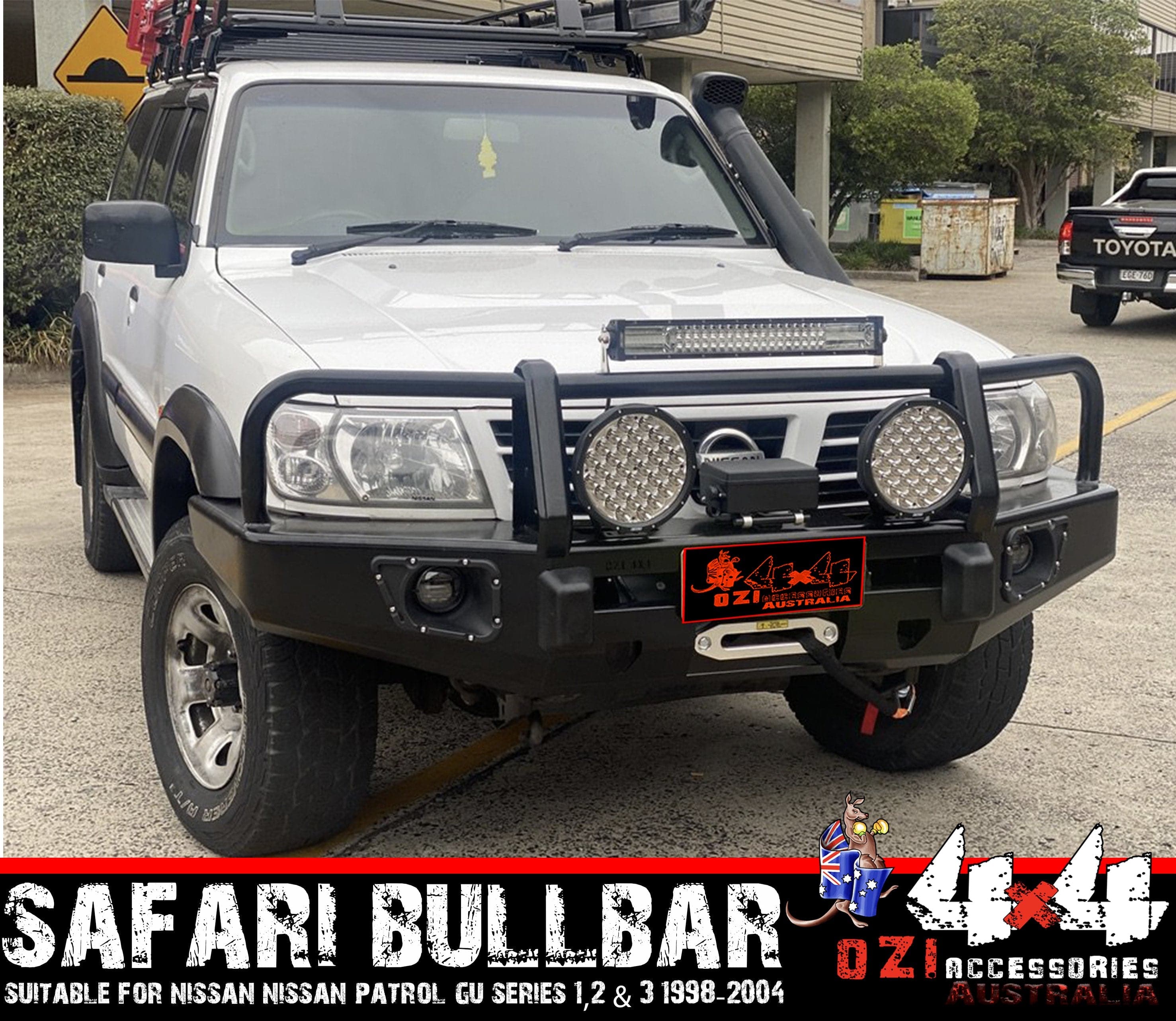 Safari Bullbar Suits Nissan Patrol GU Series 1,2,3 1998-2004 - Image 4