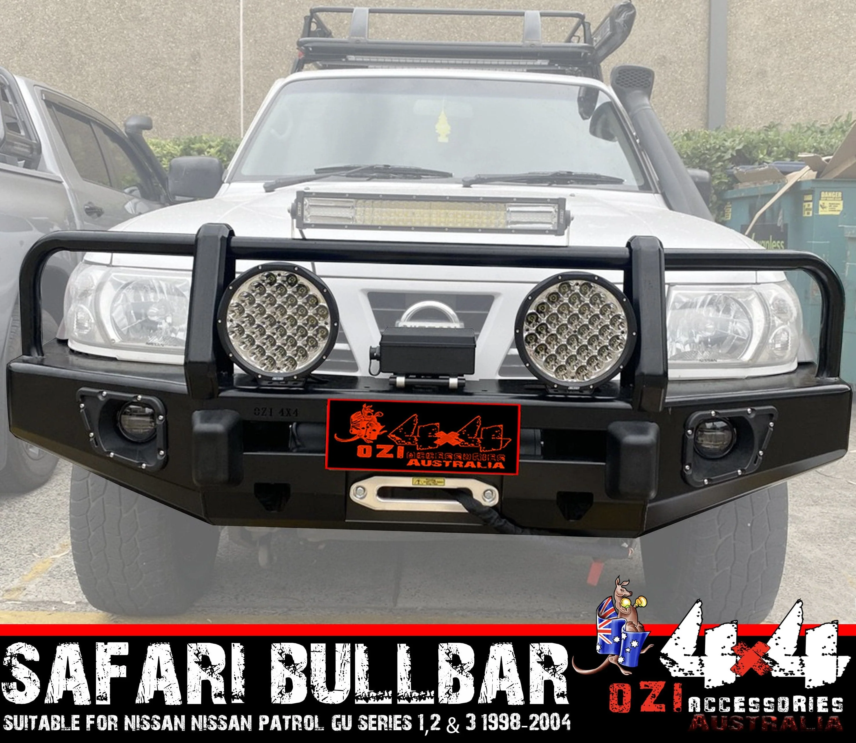 Safari Bullbar Suits Nissan Patrol GU Series 1,2,3 1998-2004 - Image 7