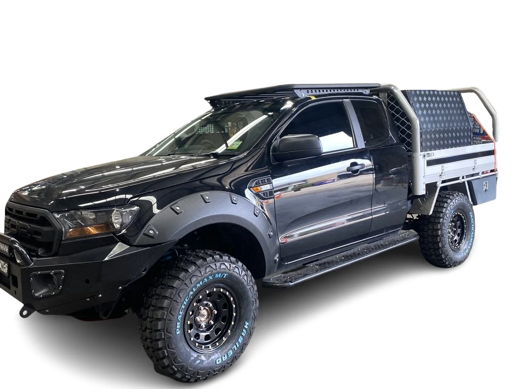 Adjustable Side steps+Brush bars Suits All Space Cab Utes Universal - Image 33