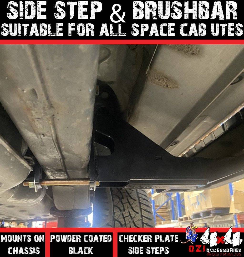 Adjustable Side Step & Brush Bars Suitable For Mitsubishi Triton ML/MN/MQ/MR Space Cab 2006+ - Image 5