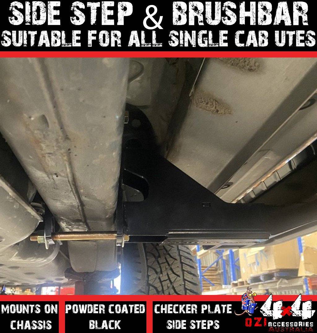 Side Step & Brush bars Suits Mitsubishi Triton ML/MN/MQ/MR Single Cab 2006+ - Image 5