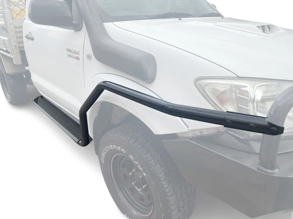 Side Steps & Brush-Bars Suitable For Toyota Hilux 2005-2015 Single Cab - Image 9