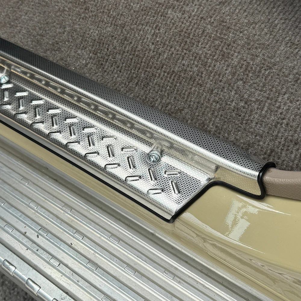 Silver Stainless Steel Door Step/Sill Trims Suitable for 70 Series Landcruiser Single Cab - Image 3