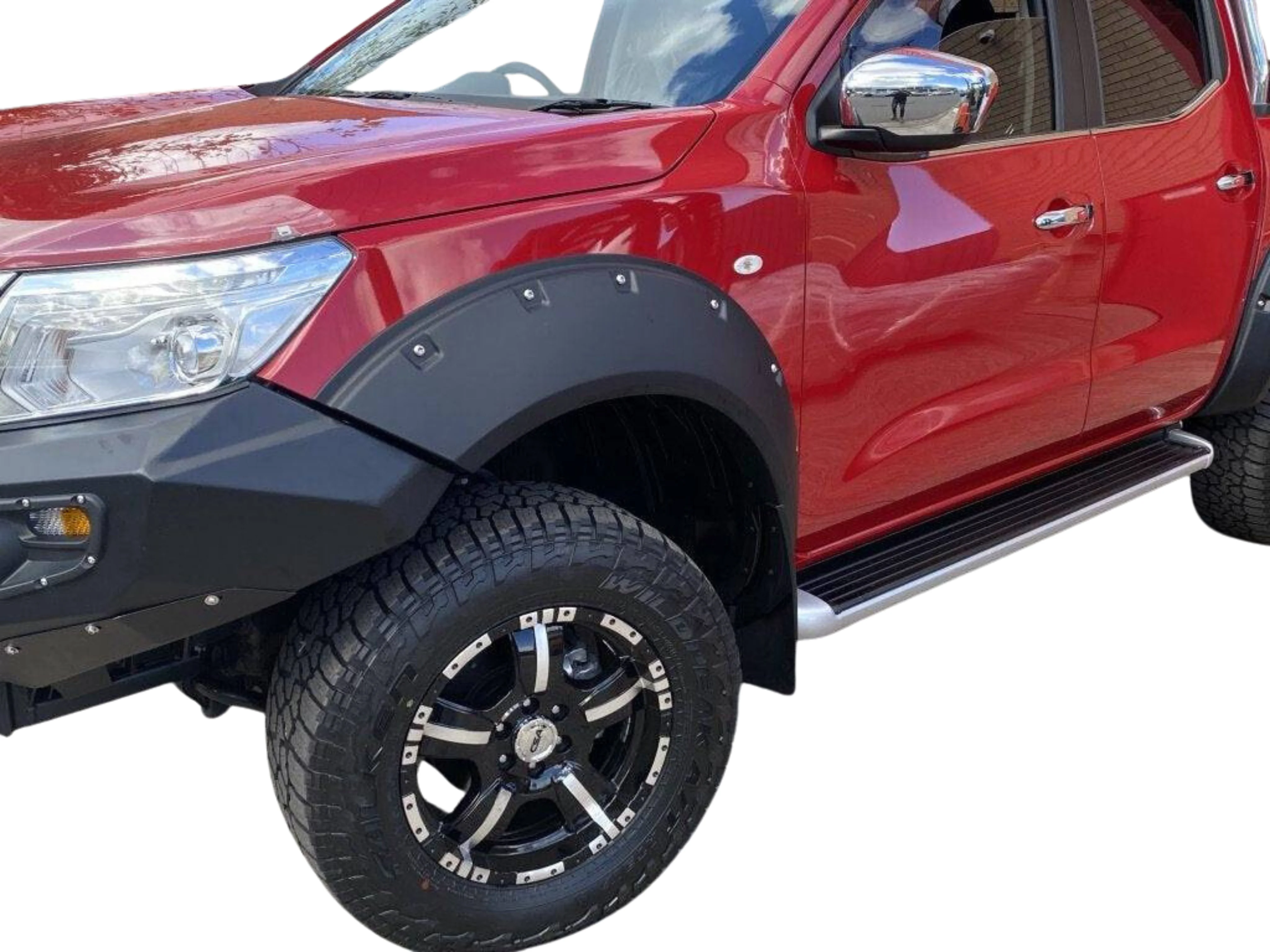 Smooth Fender Flares 6 Piece Suits Nissan NP300 D23 Navara 2015-2020 - Image 3