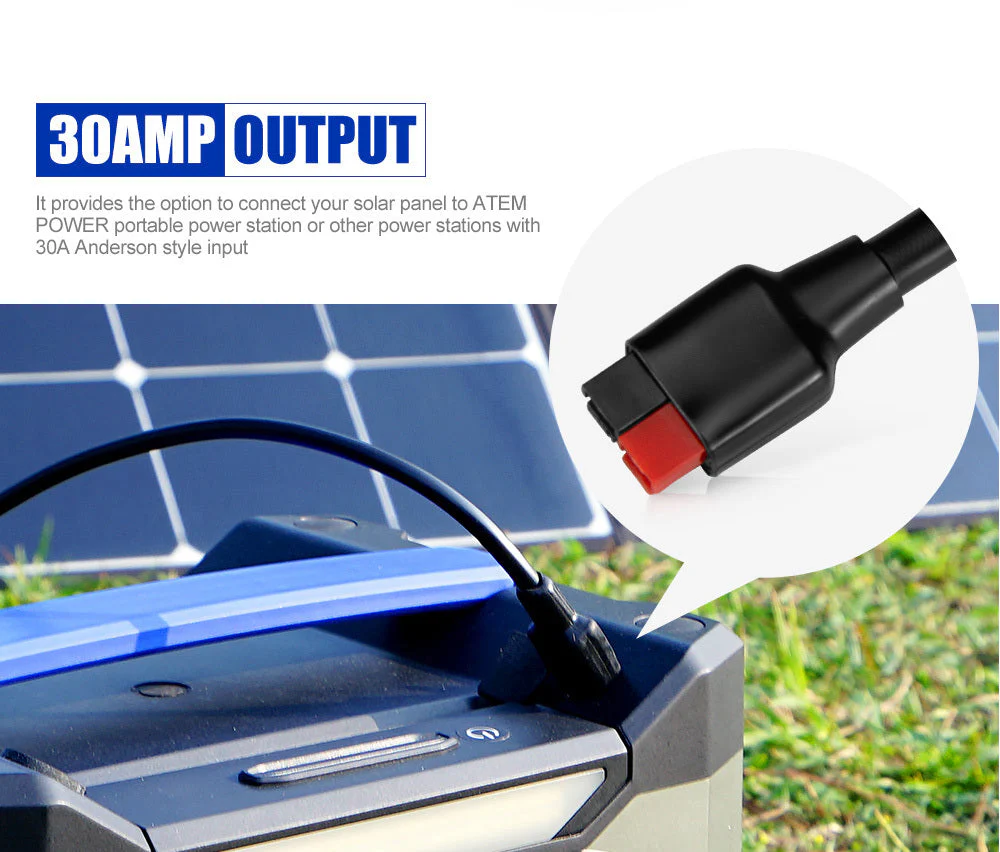 Solar Cable Connector 50A to 30A Anderson-Style Solar Adapter Plug - Image 4