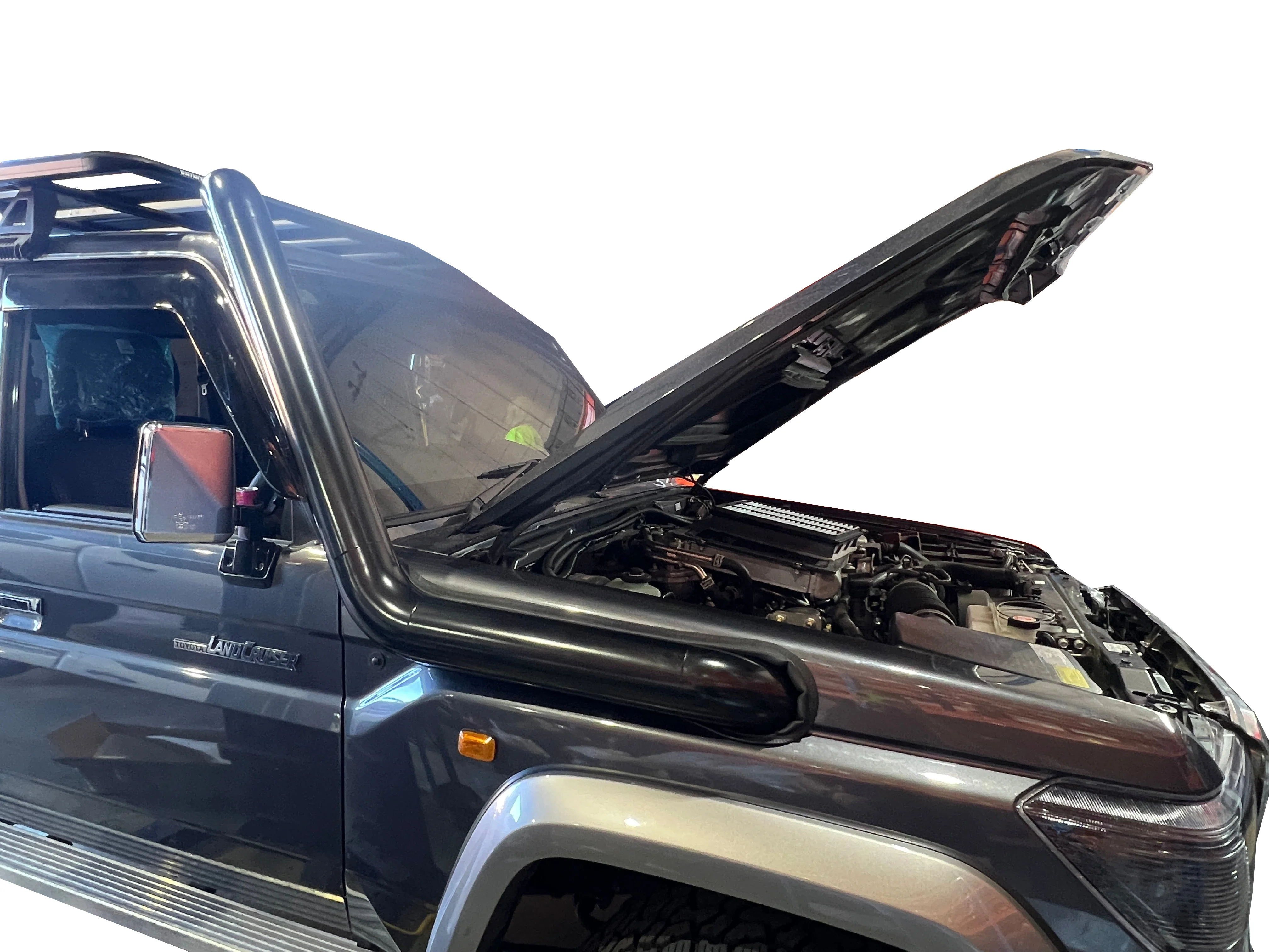 Stainless Steel Snorkel Suitable For Toyota Land Cruiser 76/78/79 Series - Powder Coated (Online Only) - Image 10