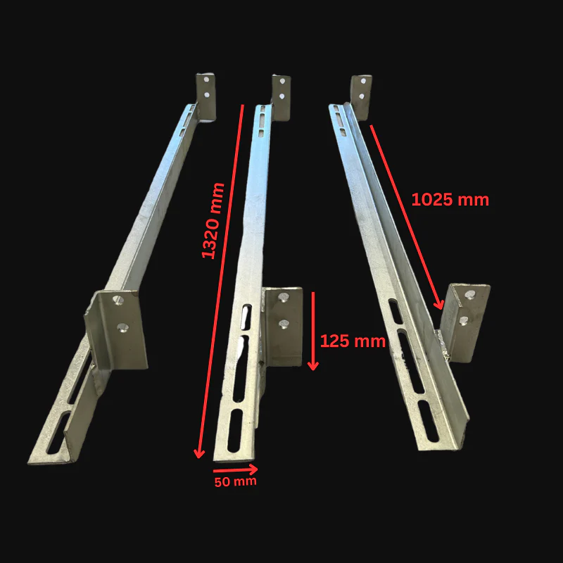 Chassis Brackets Steel Suits Most Trays Standard Size (125 Height) - Image 20
