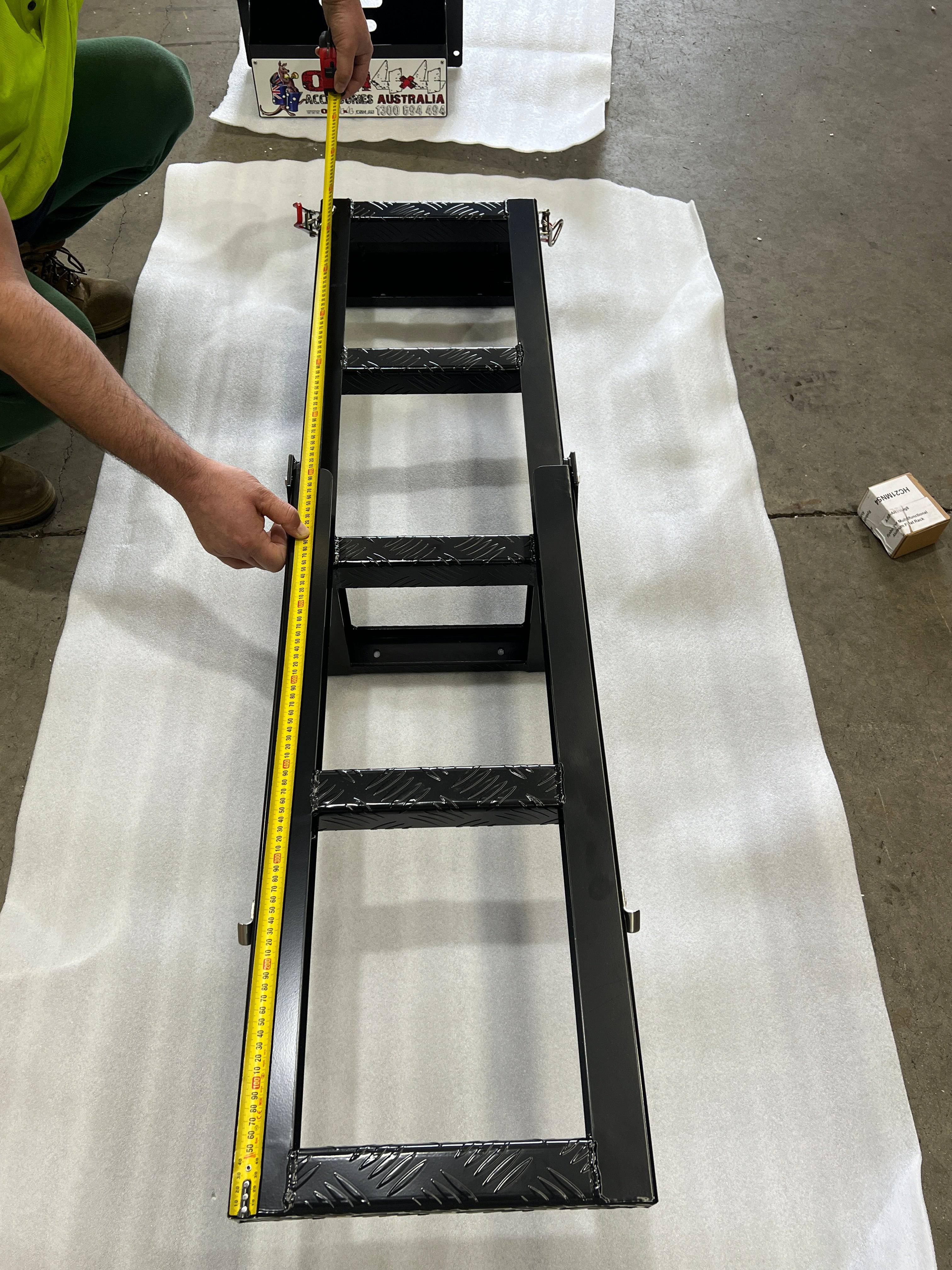 Foldable Rear Canopy Ladder Rack Black - Image 11