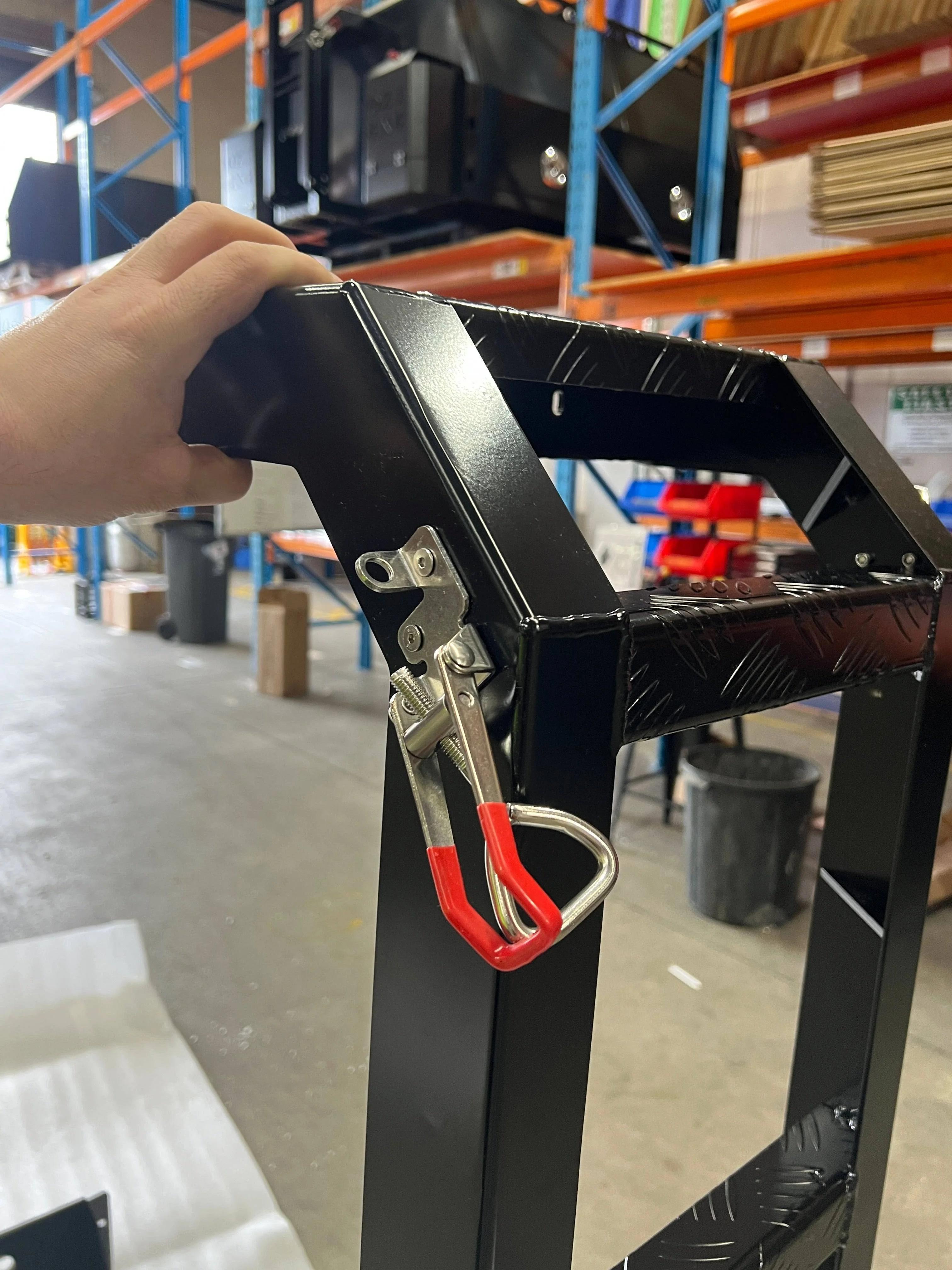 Foldable Rear Canopy Ladder Rack Black - Image 22