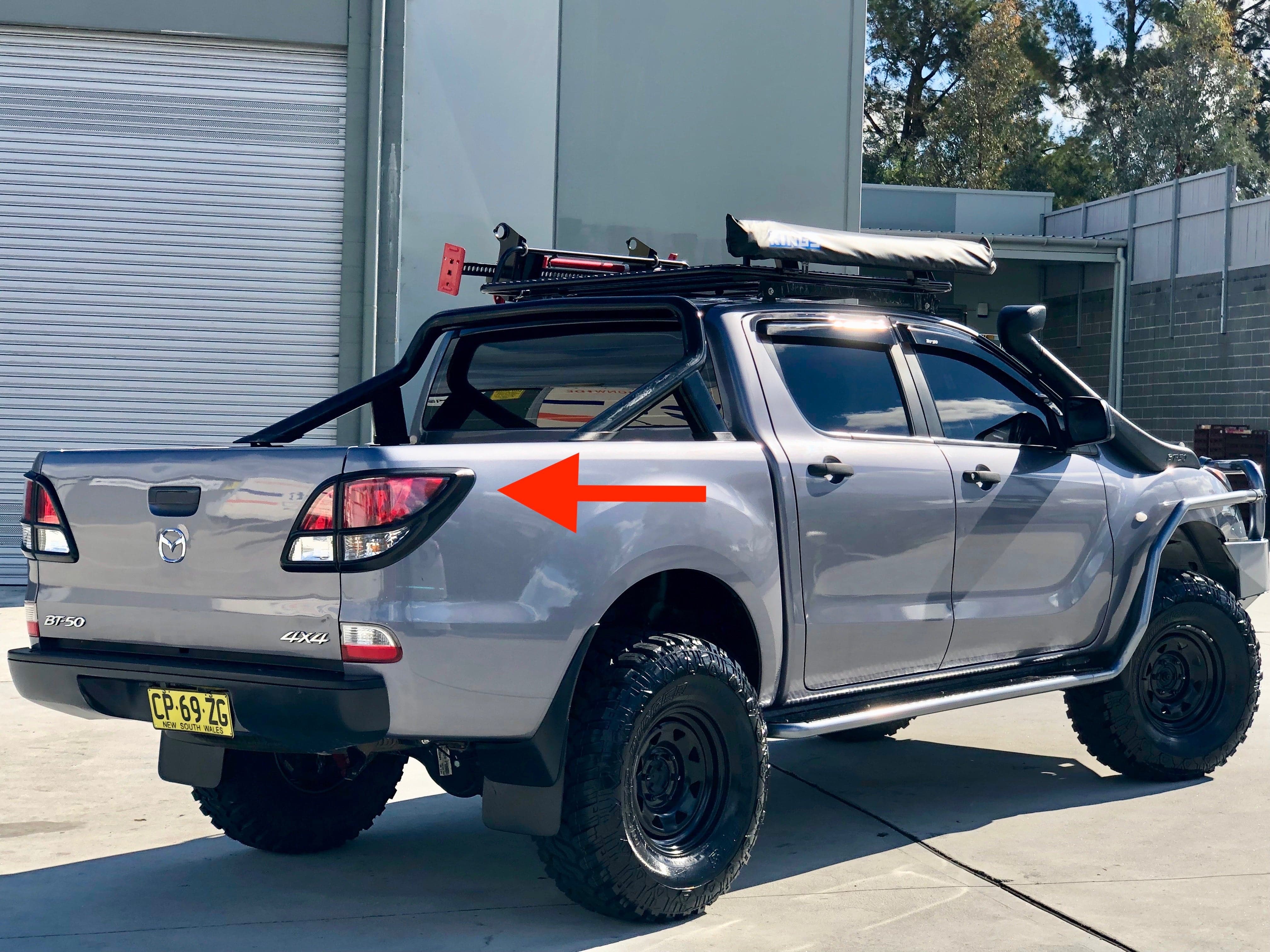 Tail Light Trim Suits Mazda BT50 2012-2018 - Image 3