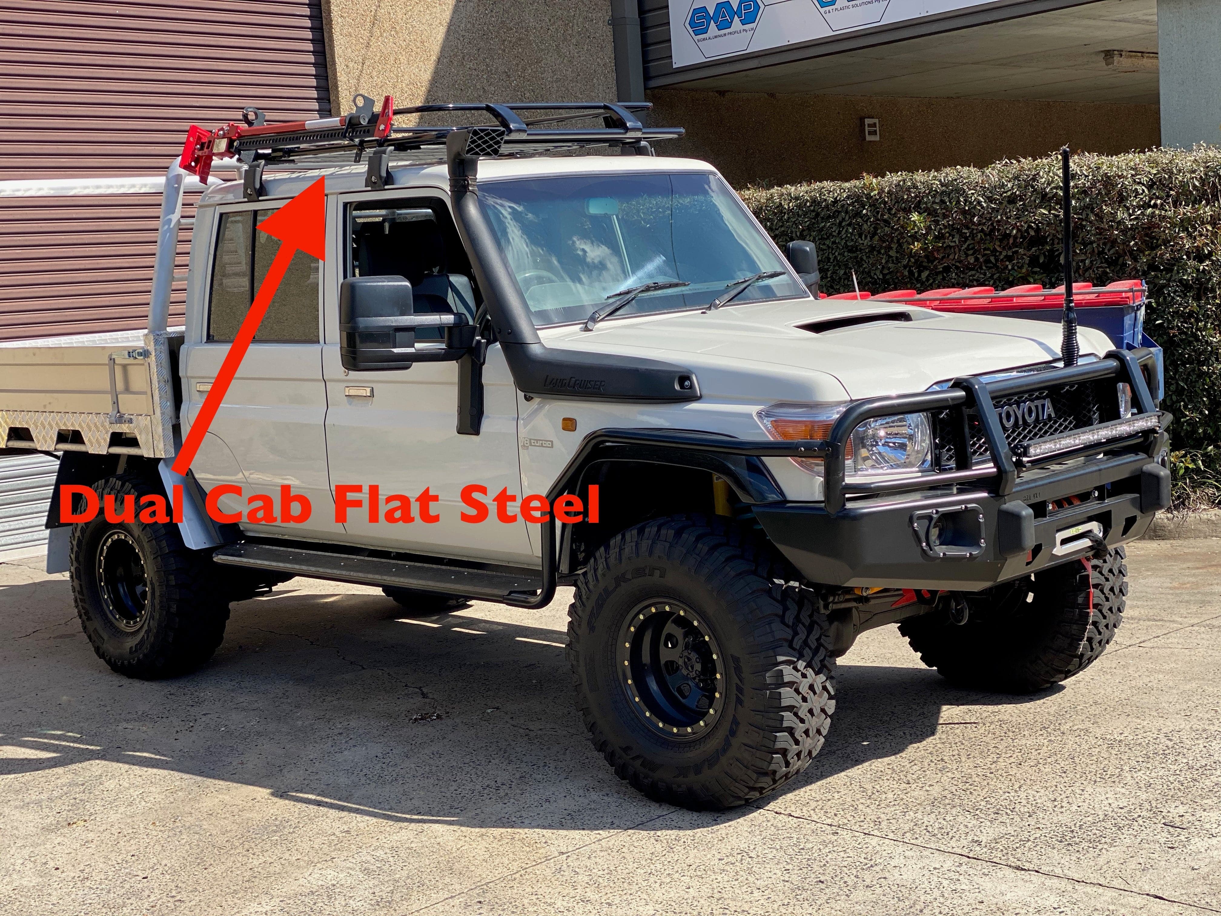 Tradesman Steel Roof Cage + Gutter Mount  Suitable For Toyota Landcruiser 79 Series Dual Cab - Image 5