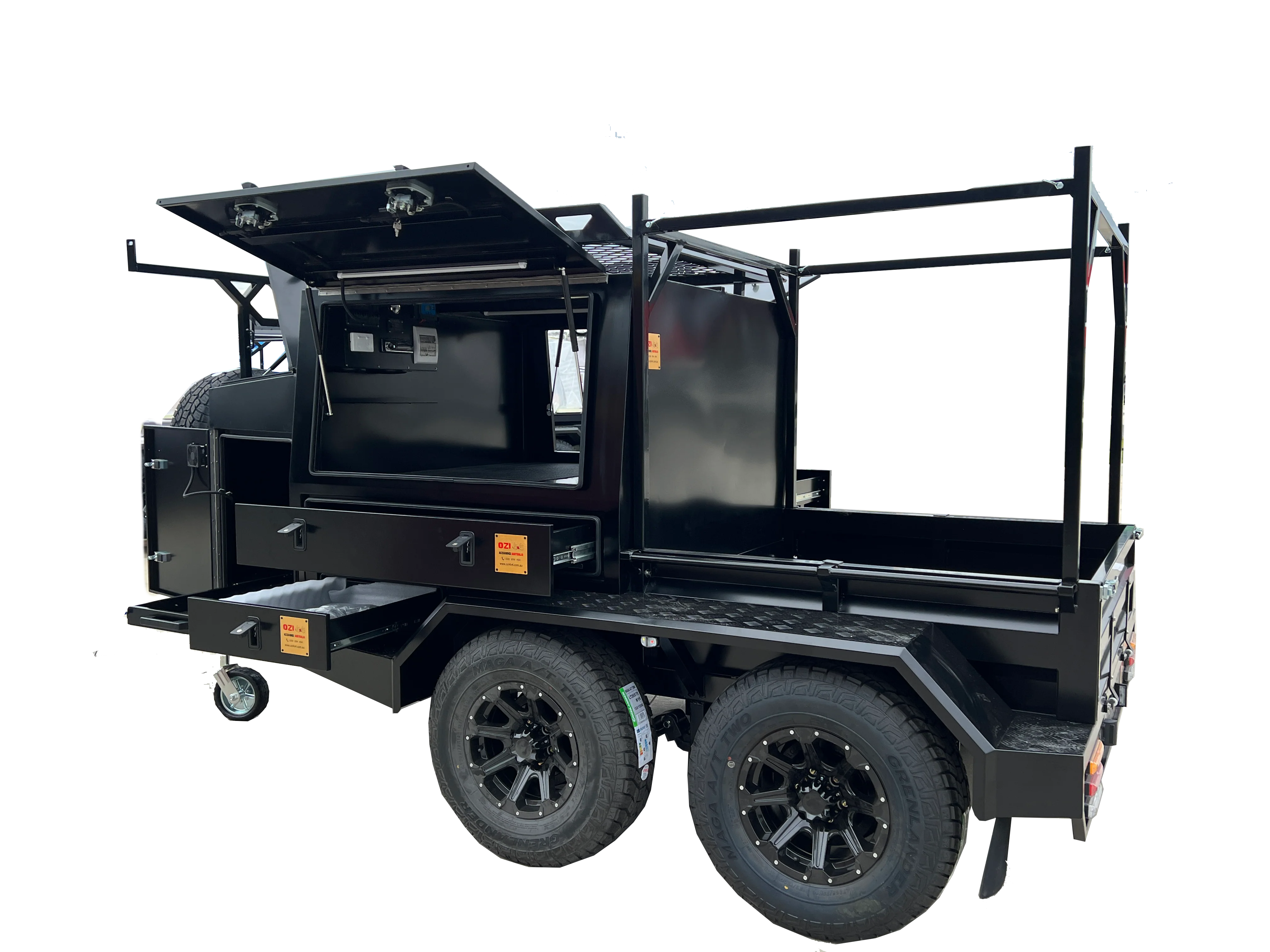Tradesman Work Trailer Ute Edition Dual Axle Matt Black - Image 27