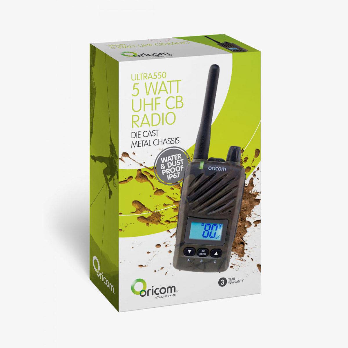 ULTRA550 CAMO Waterproof 5 Watt Handheld UHF CB Radio (ONLINE ONLY) - Image 6