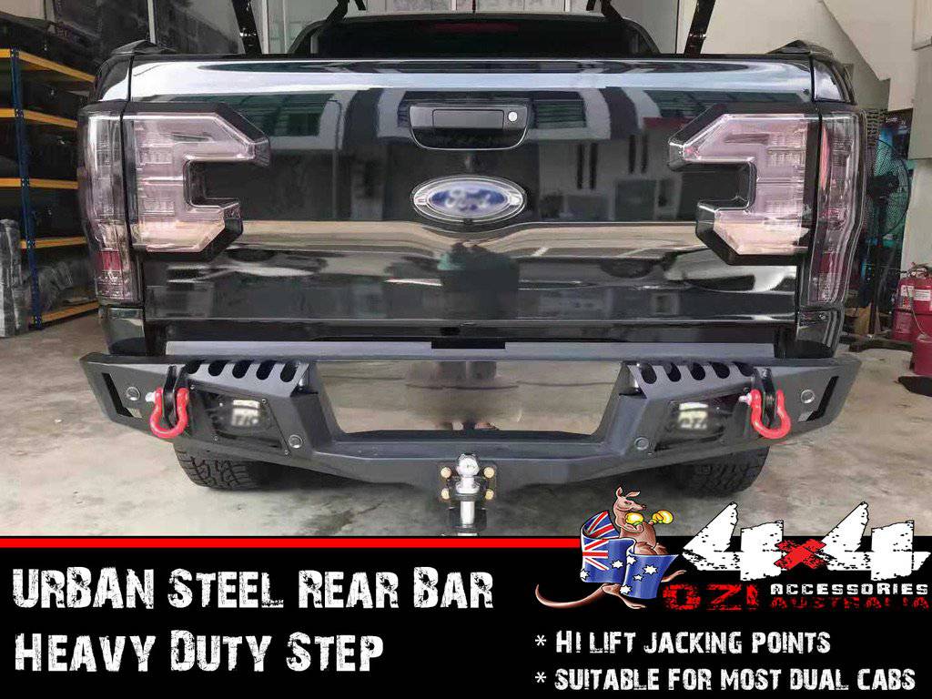 Urban Steel Rear Bar Heavy Duty Step Suits Ford Ranger PX2 2015-2018 - Image 2