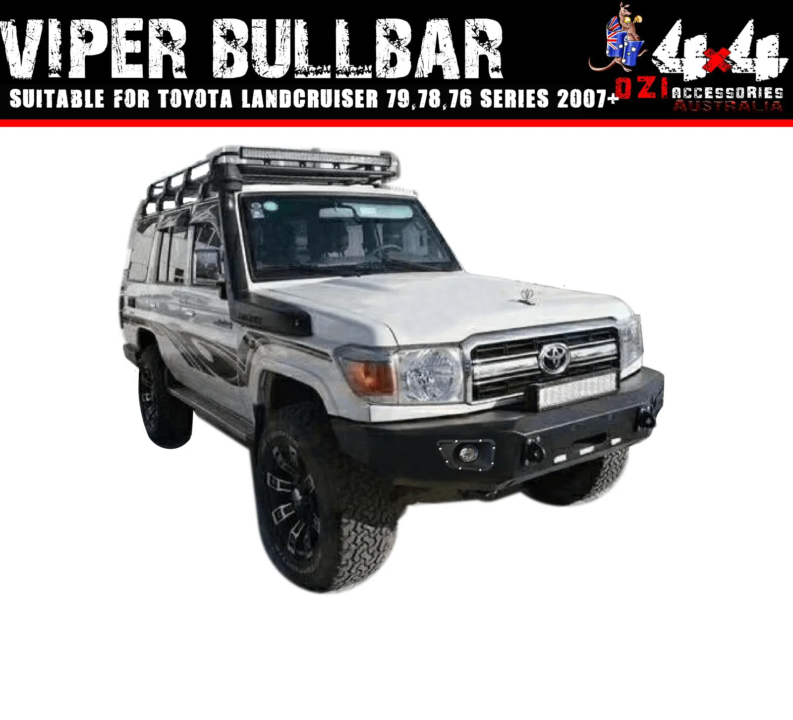 Viper Bullbar Suitable For Toyota Land Cruiser 79,78,76 Series 2007+ Dual Cab & Troopy - Image 11