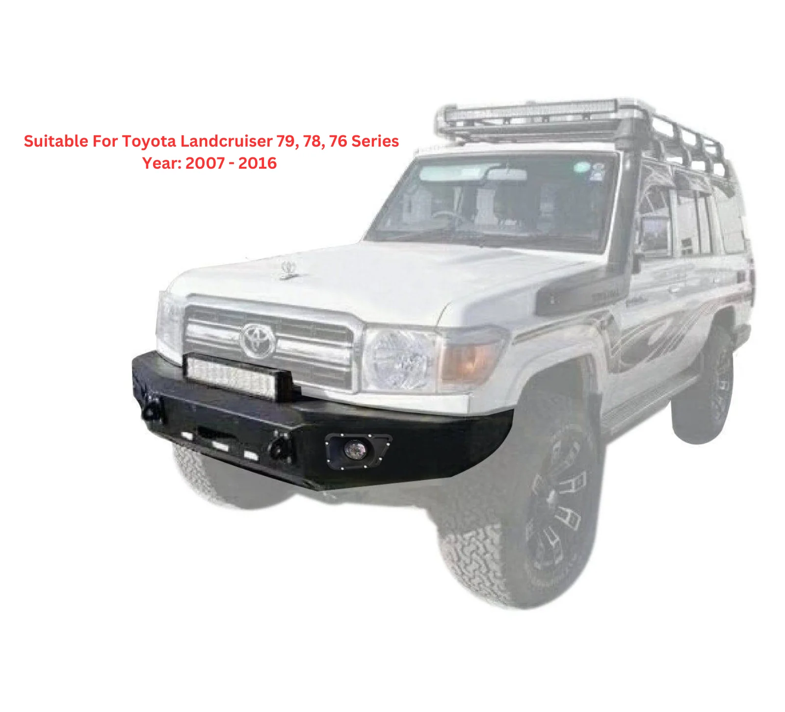 Viper Bullbar Suitable For Toyota Land Cruiser 79,78,76 Series 2007+ Dual Cab & Troopy - Image 13