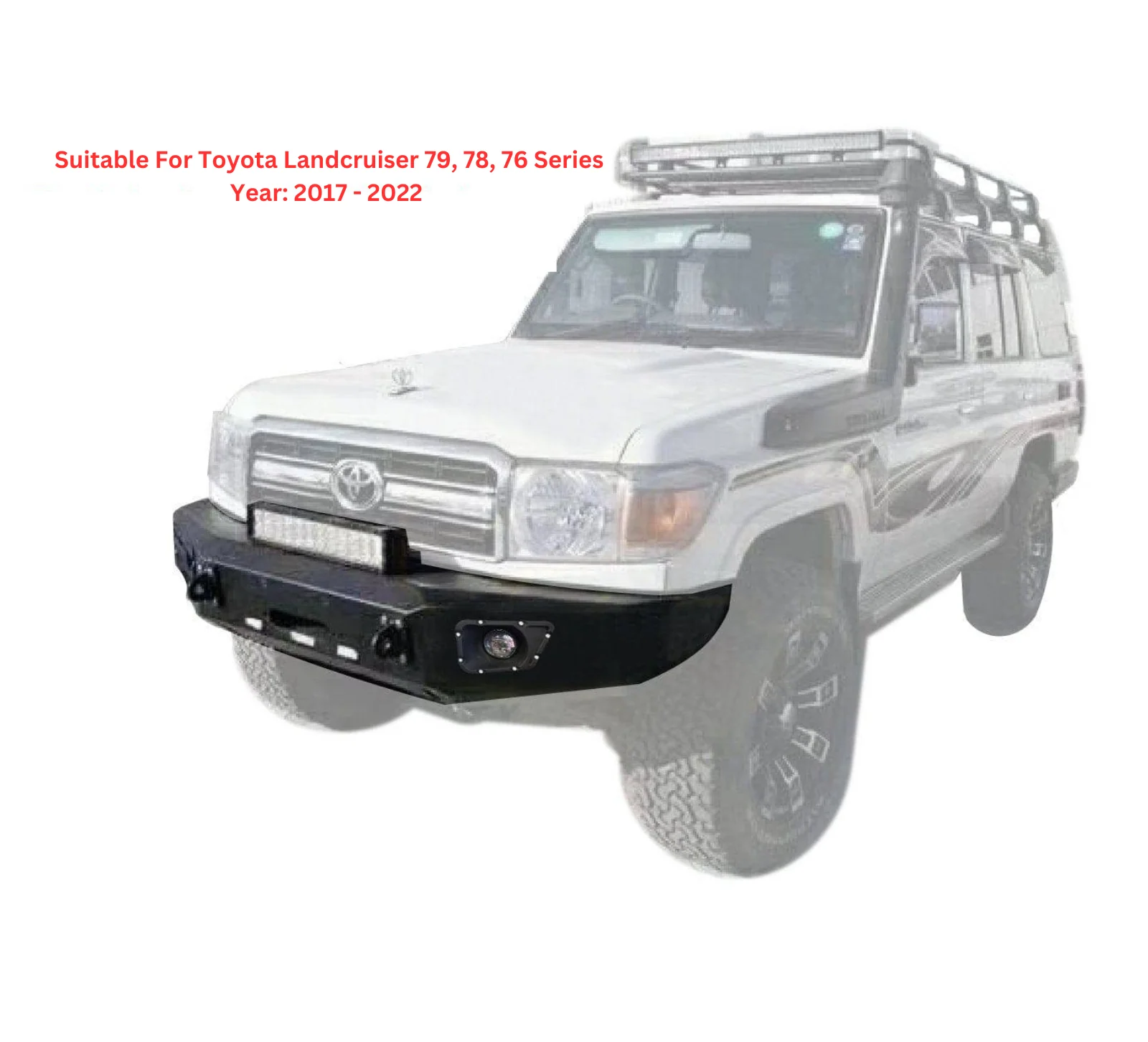 Viper Bullbar Suitable For Toyota Land Cruiser 79,78,76 Series 2007+ Dual Cab & Troopy - Image 14