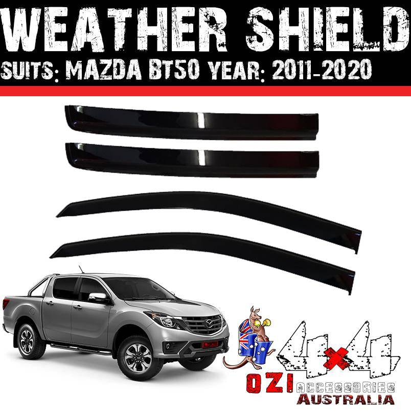 Weather Shields Window Visors 4 pcs Suits Mazda BT50 2011-2020 - Image 2