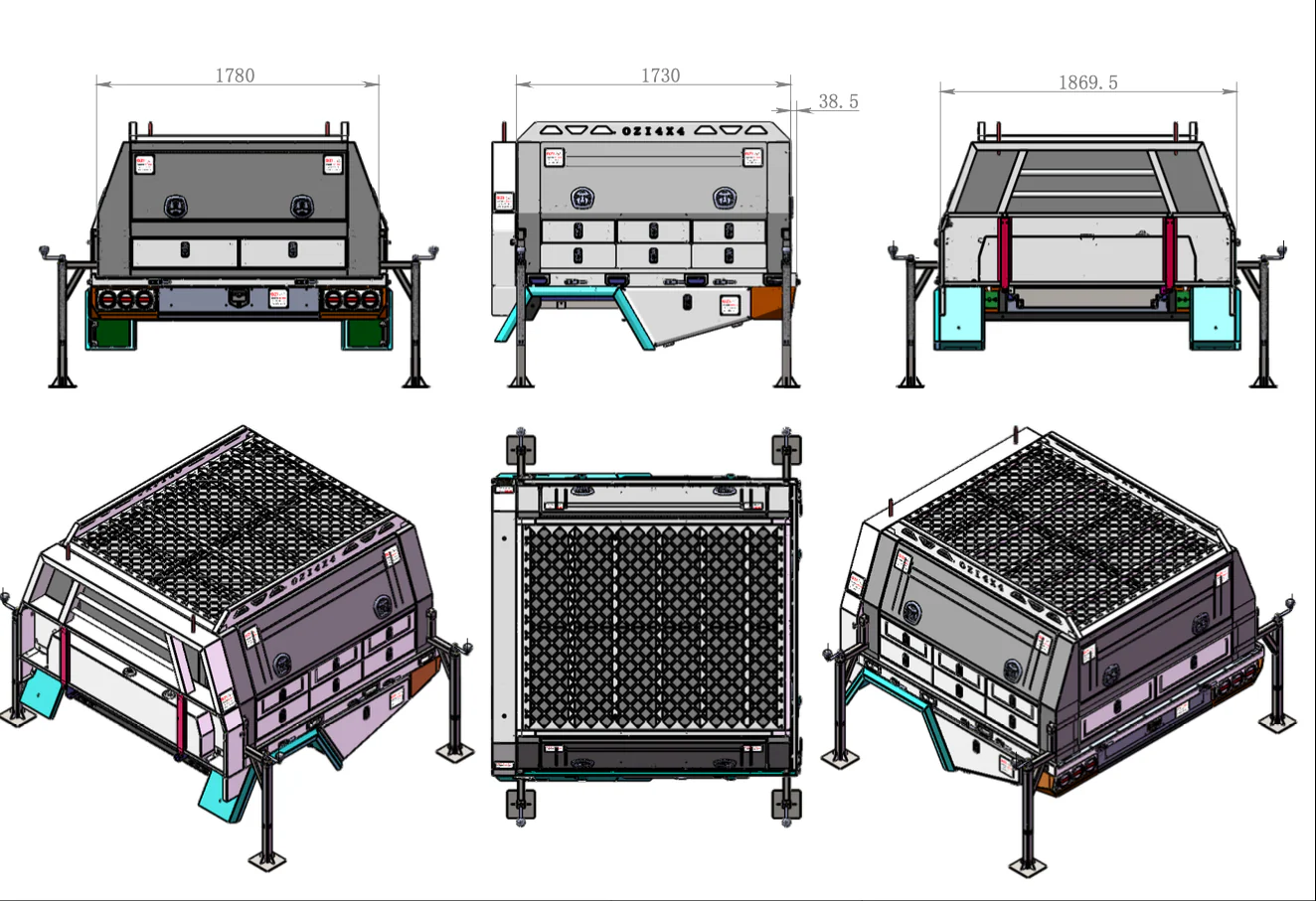 Hummer Tone Delta Builder Pack Premium 1900 Tray + Hummer Tone Builders 17 Compartment Canopy - Image 72